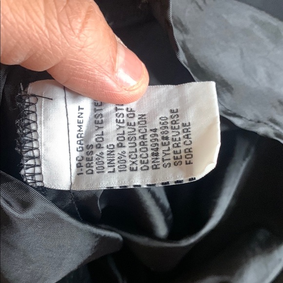 R&M Richards Elegant Black Halter Dress - Picture 6 of 8